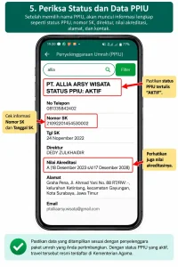Pencarian PT Allia Arsy Wisata di aplikasi Satu Haji